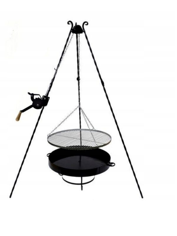 PREMIUM!!!DRIEPOOT SET, STANDAARD! VERSTELBAAR ROOSTER en VUURSCHAAL!!! BBQ